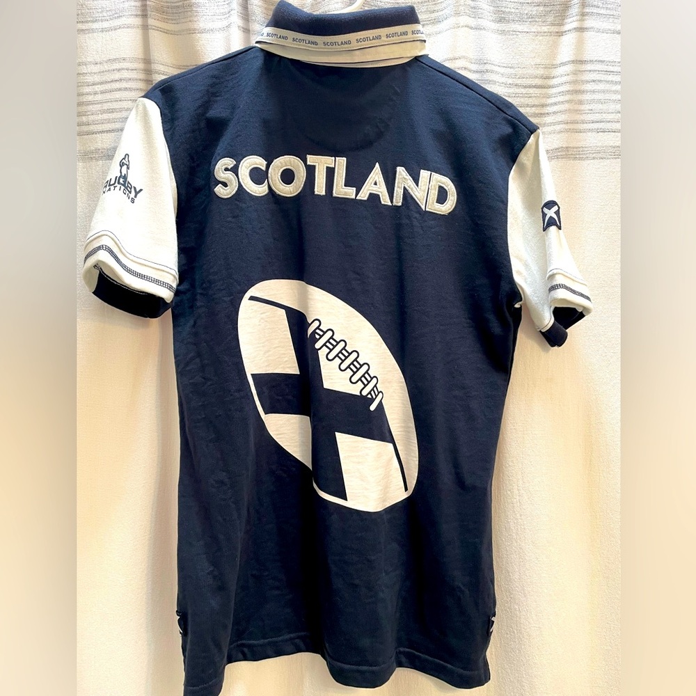 Rugby Nations Scotland Jersey Mens Sport Polo NEW